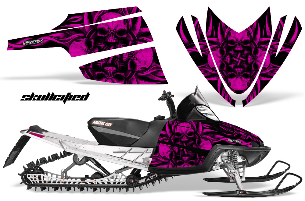 Arctic Cat M Series CrossFire Graphics Kit Skullcified Flat Pink